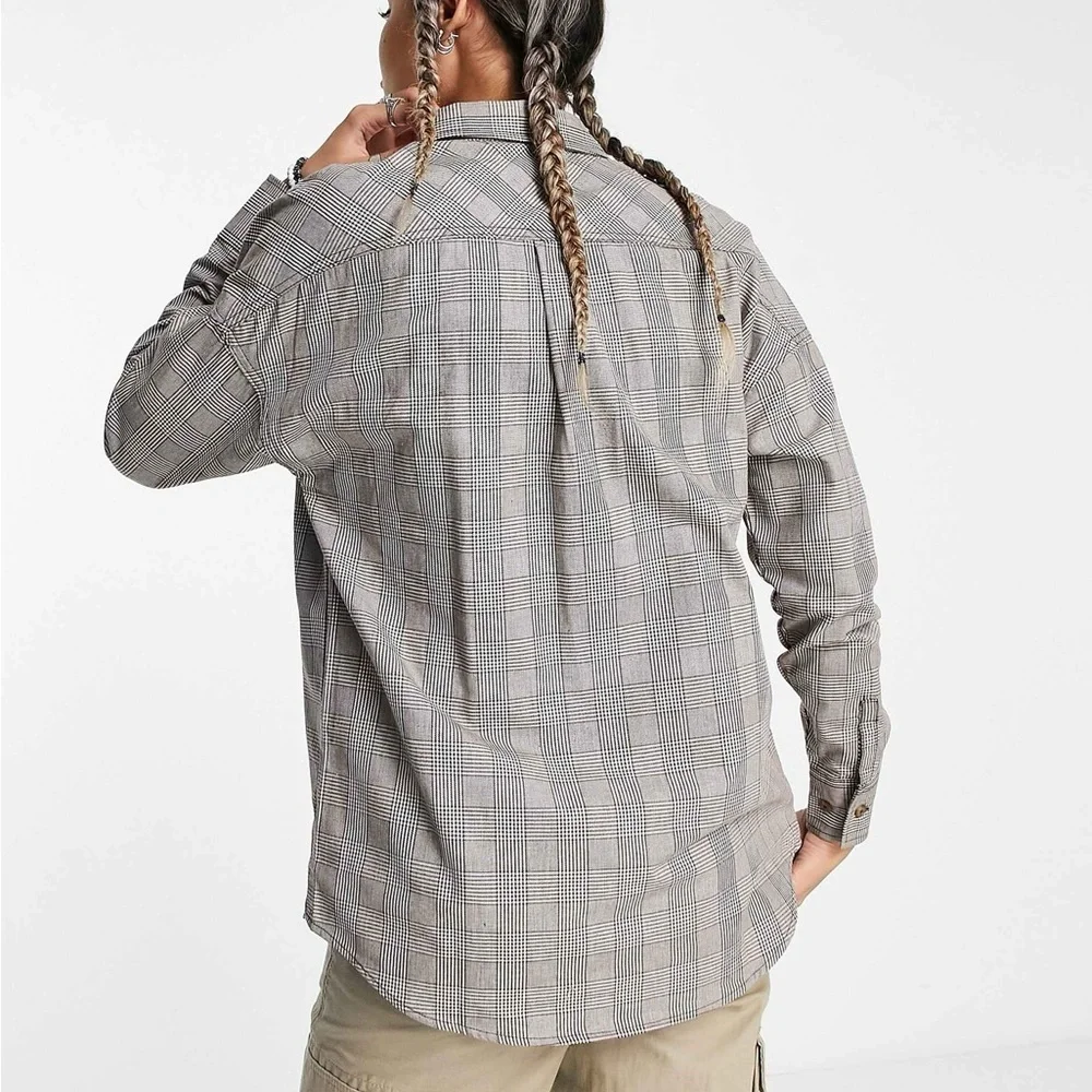 Dickies Bakerhill Shirt in Brown/White Plaid NWT Sz Small - Picture 5 of 12